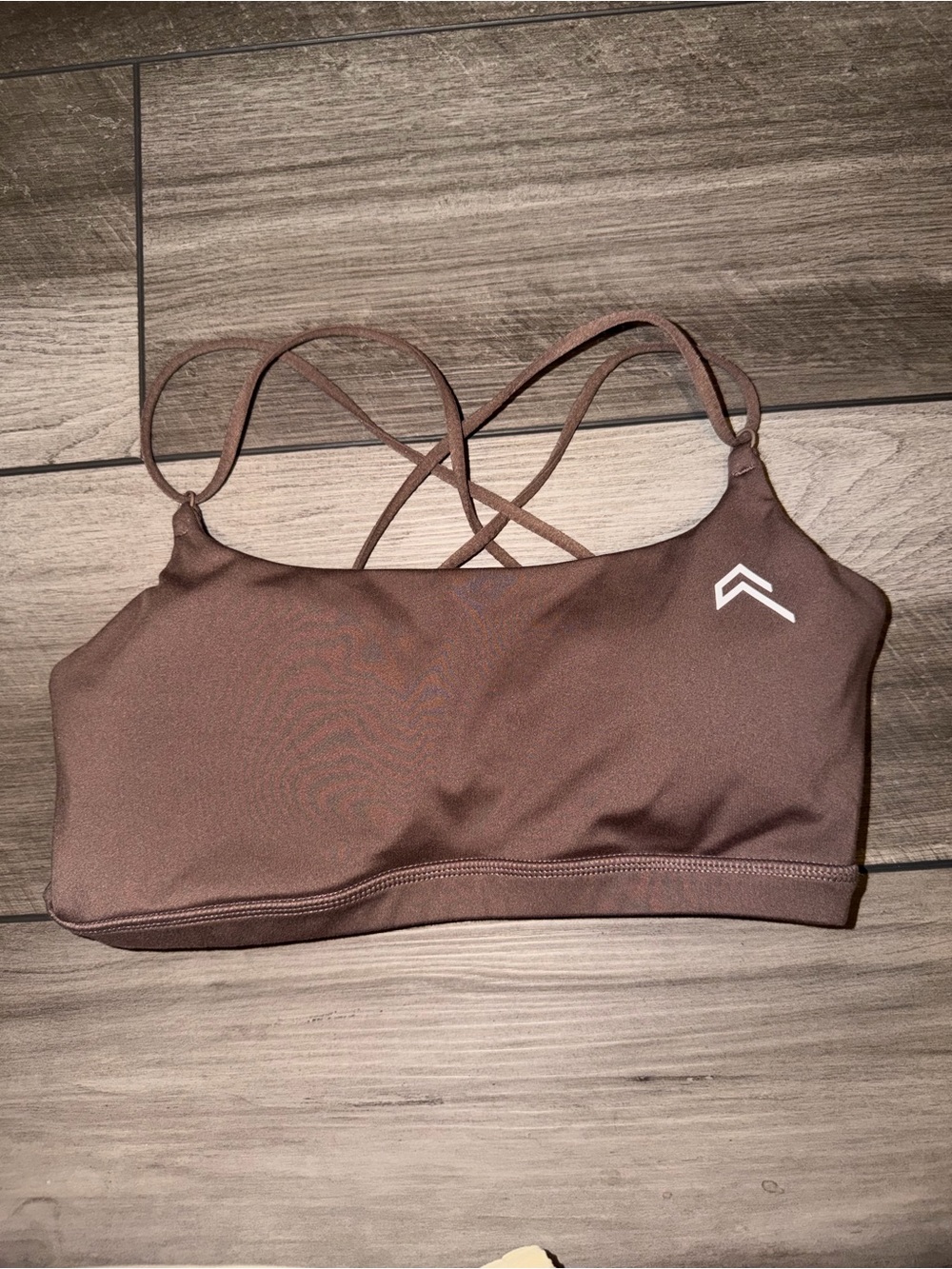 Oner Active Strappy Taupe Womens Sports Bralette
